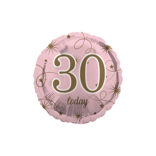 Picture of AGE 30 PINK FOIL BALLOON 18 IN